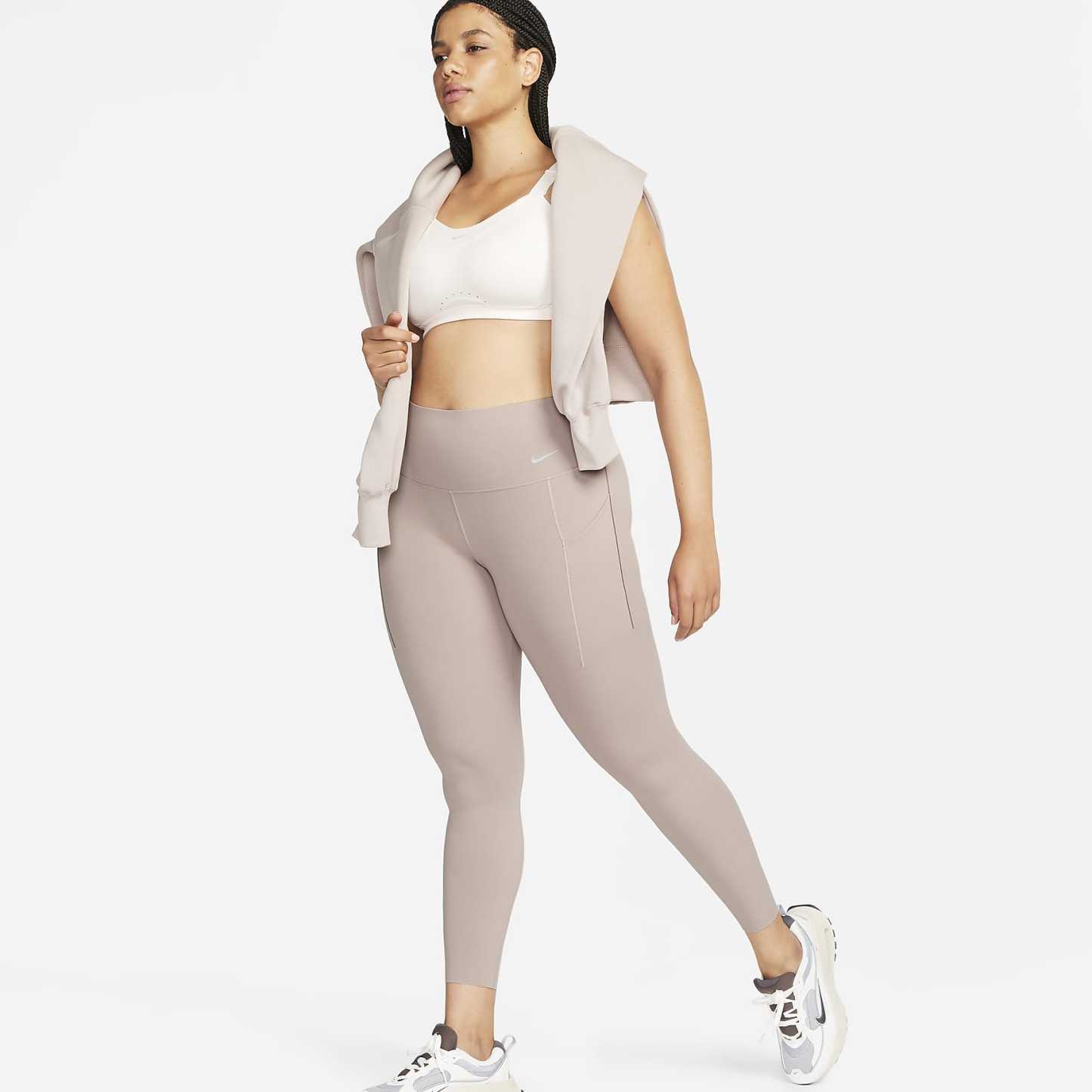 Universa - Women's Medium-Support High-Waisted 7/8 Leggings with Pockets
