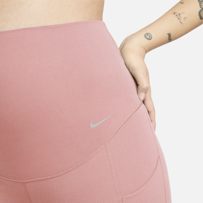 Zenvy (M) - Women's Gentle-Support High-Waisted 7/8 Leggings with Pockets (Maternity)