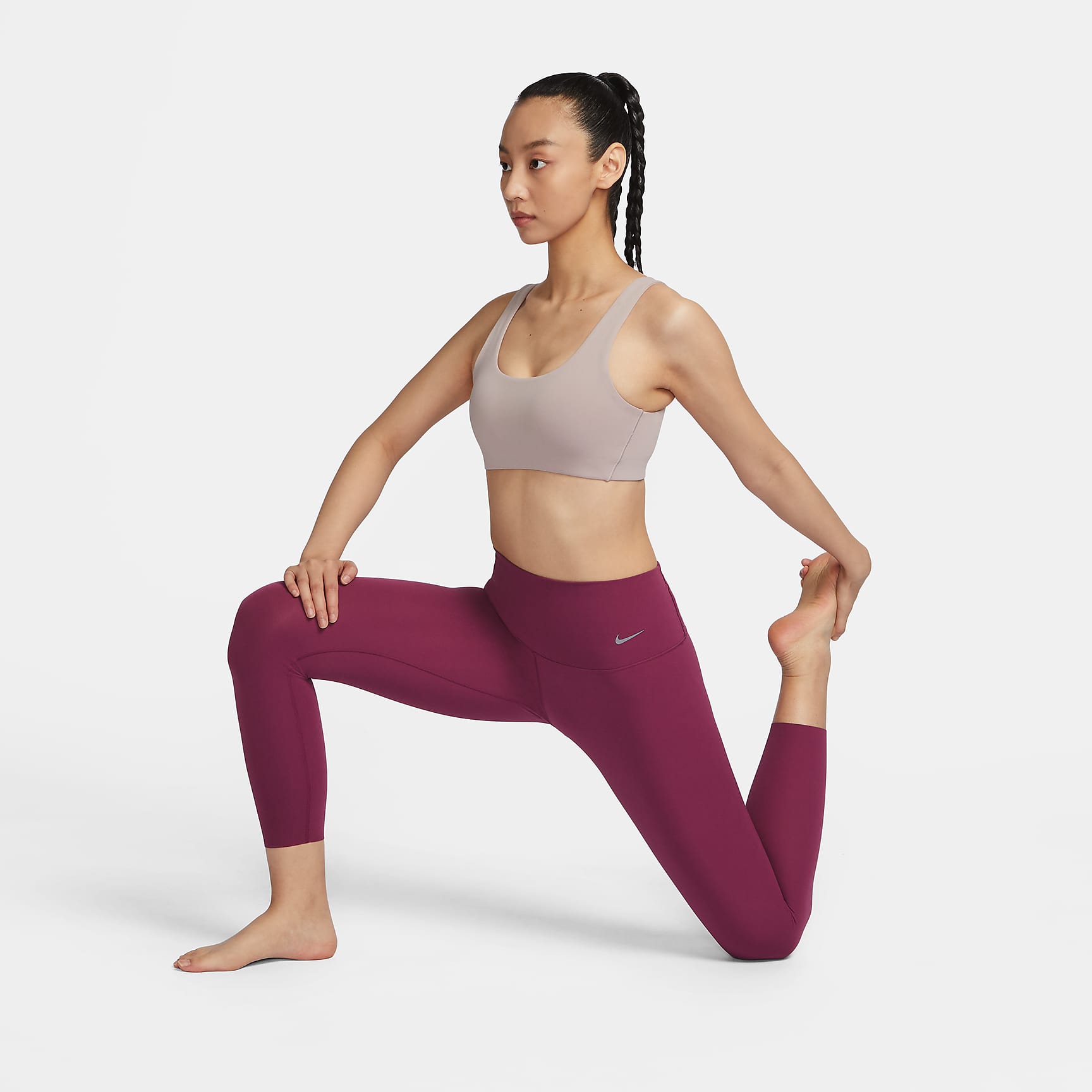 Zenvy - Women's Gentle-Support High-Waisted 7/8 Leggings