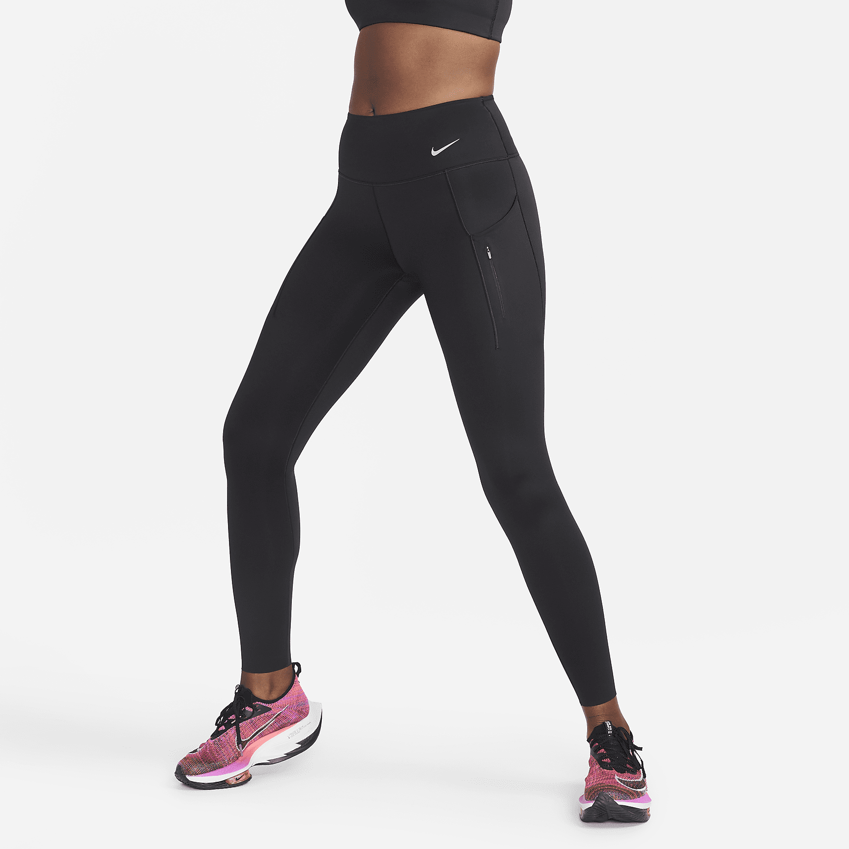 Go - Women's Firm-Support High-Waisted Full-Length Leggings with Pockets