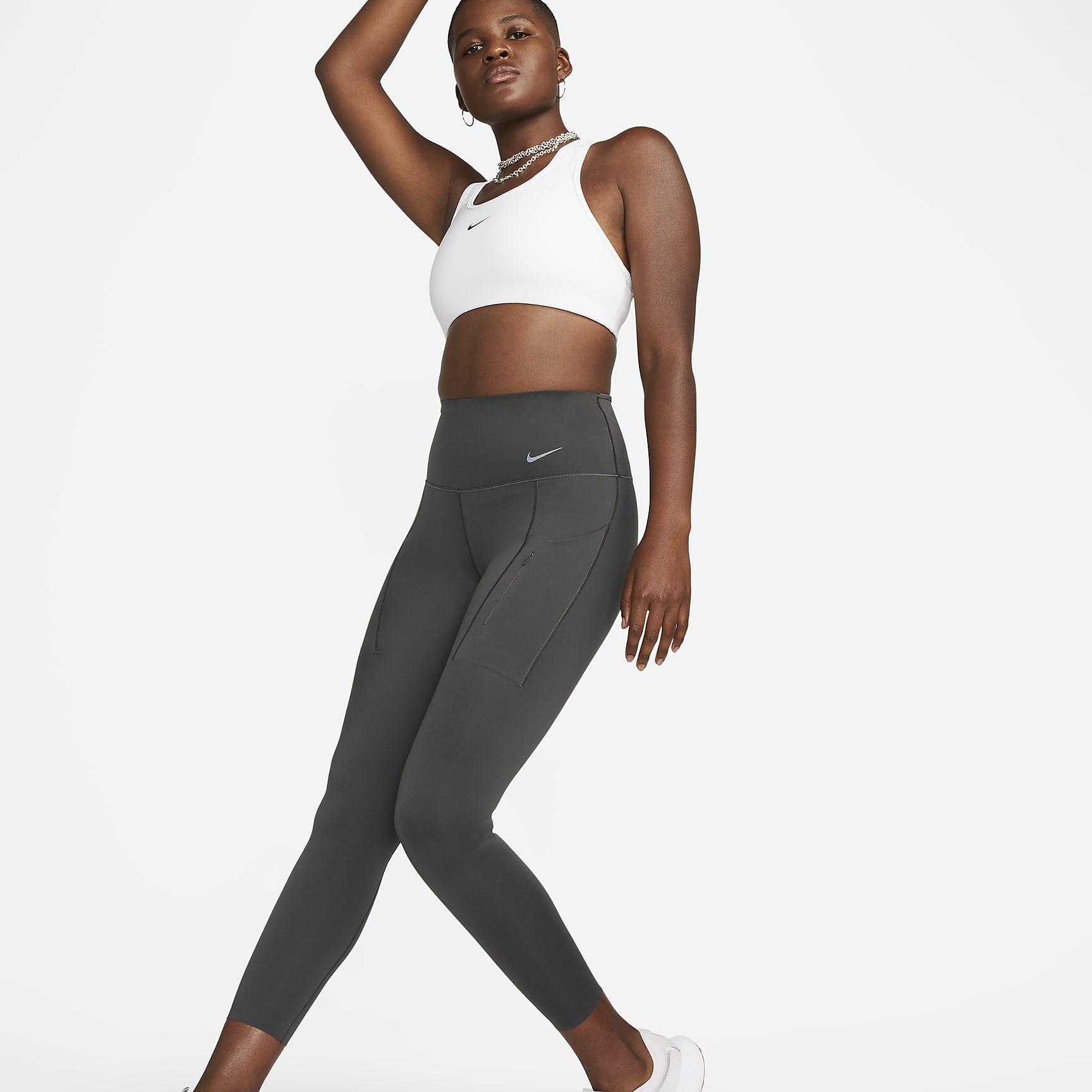 Go - Women's Firm-Support High-Waisted 7/8 Leggings with Pockets