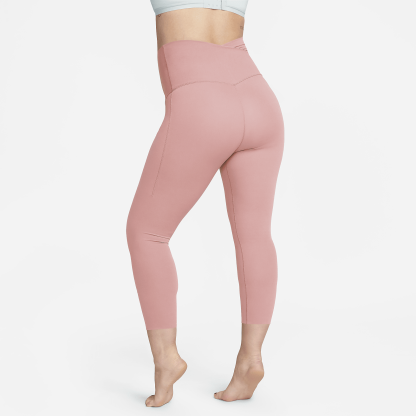 Zenvy (M) - Women's Gentle-Support High-Waisted 7/8 Leggings with Pockets (Maternity)