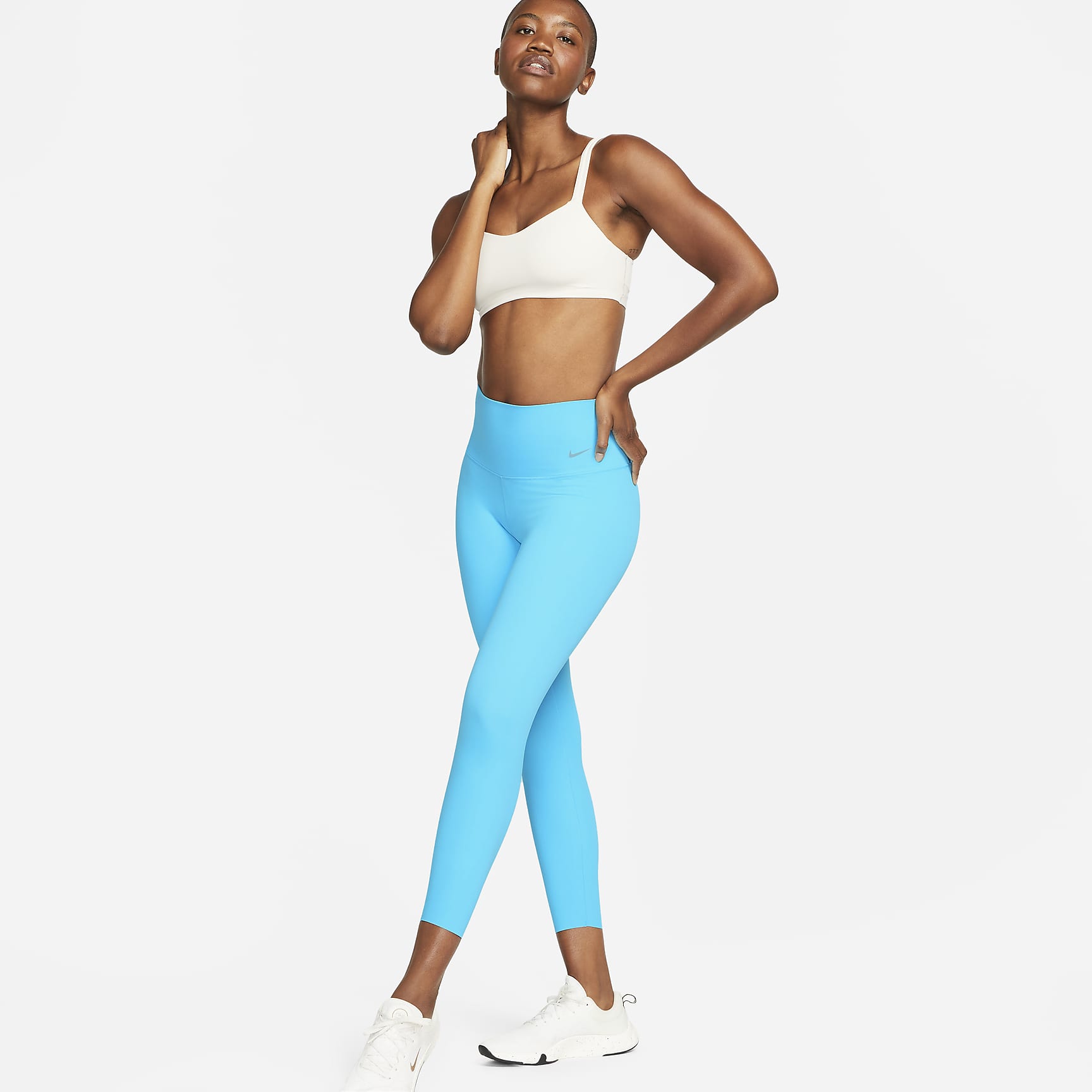 Zenvy - Women's Gentle-Support High-Waisted 7/8 Leggings