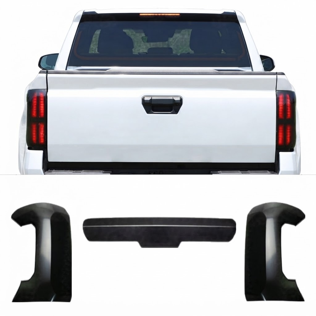 Smoked Taillight Lamp Shell Cover Trim Compatible With Tacoma 2024+