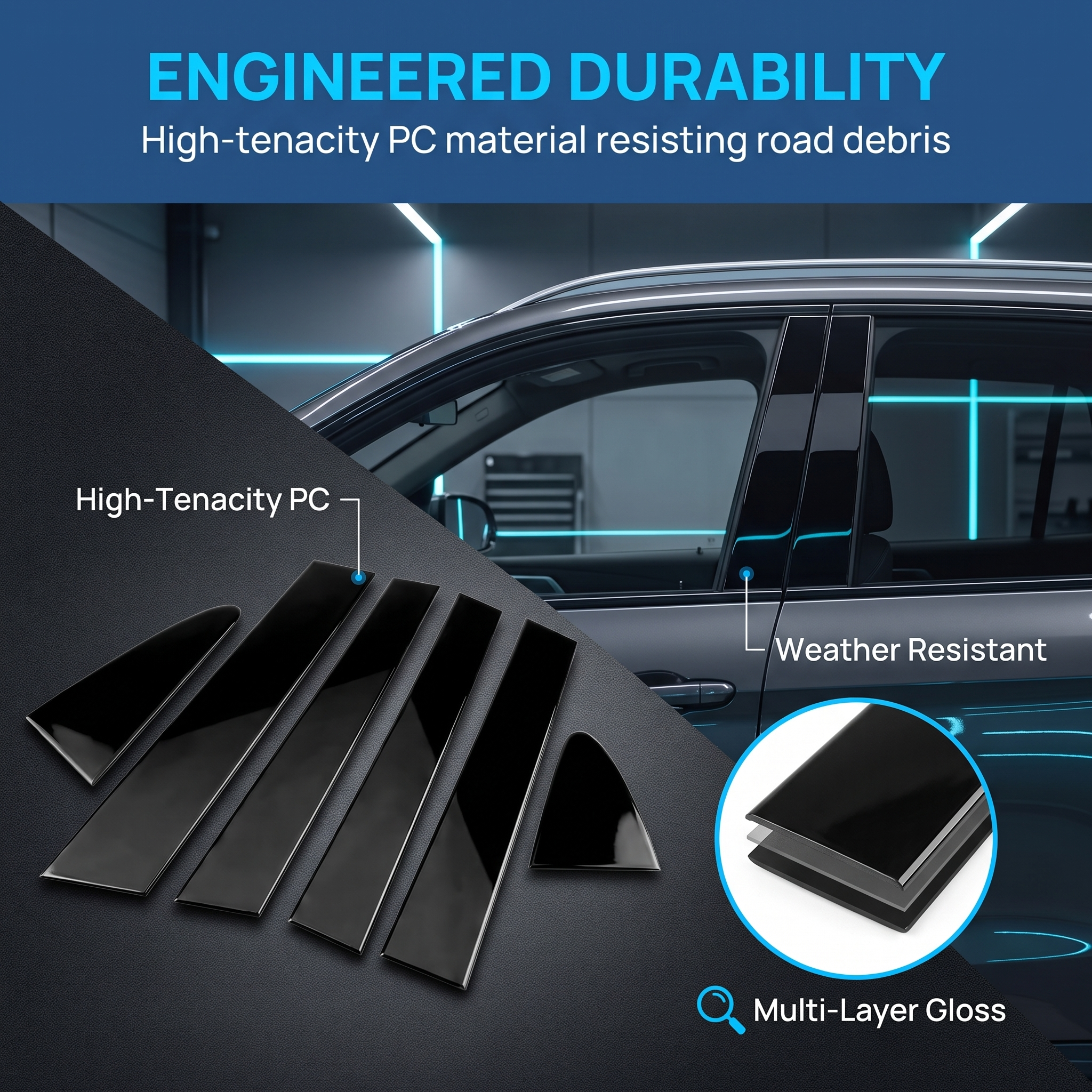 B-pillar Decal With Chevrolet Silverado & GMC Sierra