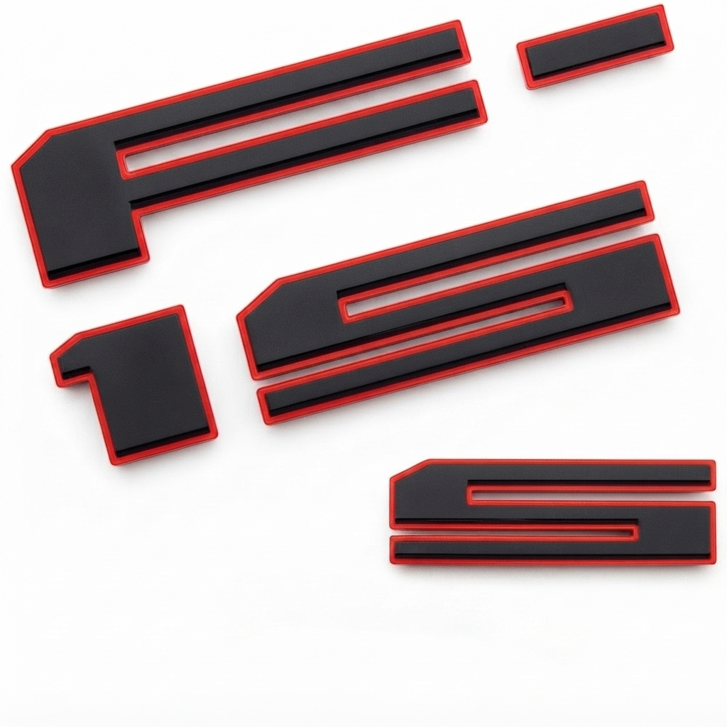 3D Tailgate Letters Decal Insert Badge Compatible With F-150 2021-2024