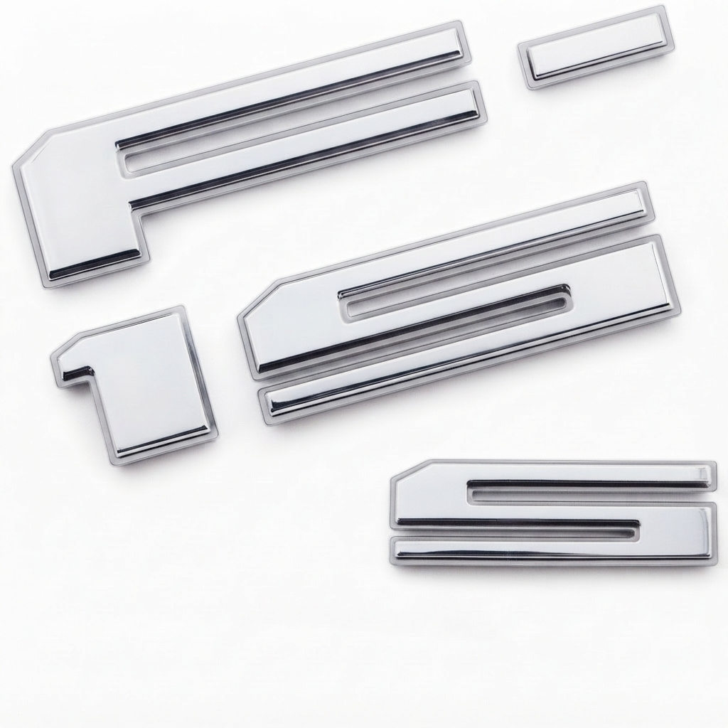 3D Tailgate Letters Decal Insert Badge Compatible With F-150 2021-2024