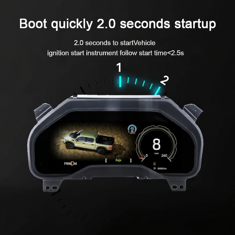 12.3" Car LCD Digital Cluster Dashboard Instrument Compatible With Ford F150/ Raptor 2015-2020