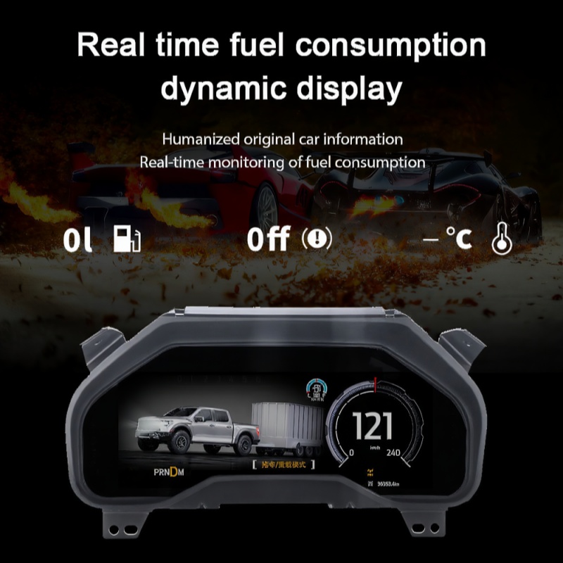 12.3" Car LCD Digital Cluster Dashboard Instrument Compatible With Ford F150/ Raptor 2015-2020