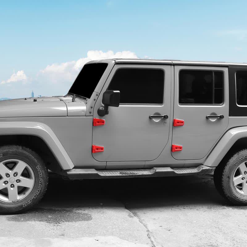Car Door Hinge Trim Covers — Compatible with 2007-2017 Jeep Wrangler JK/JKU 4-Door Series - image 5