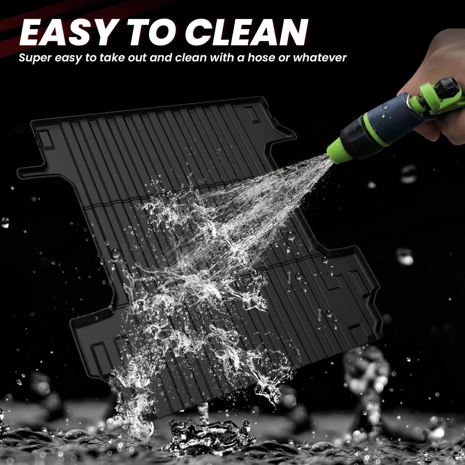 Easy to Clean Truck Bed Mat Hose Off