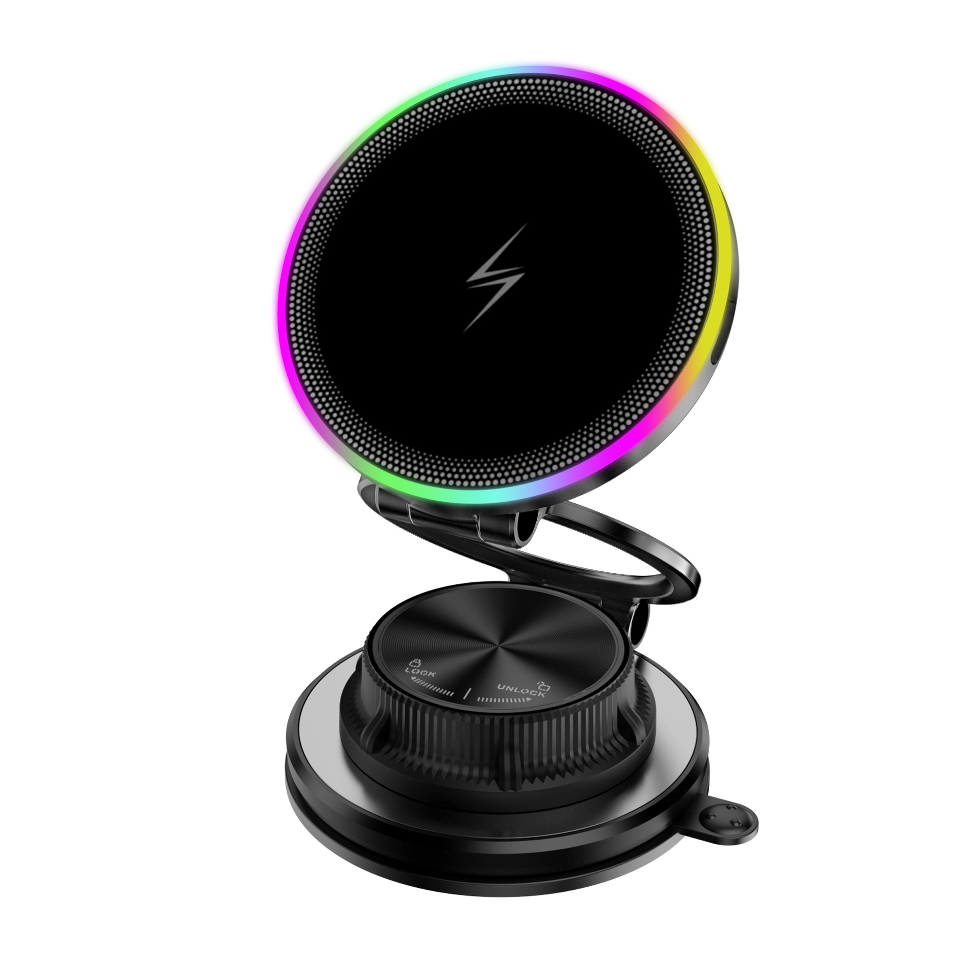 T40 Wireless Charging Phone Mount - [Pro]Black - image 1