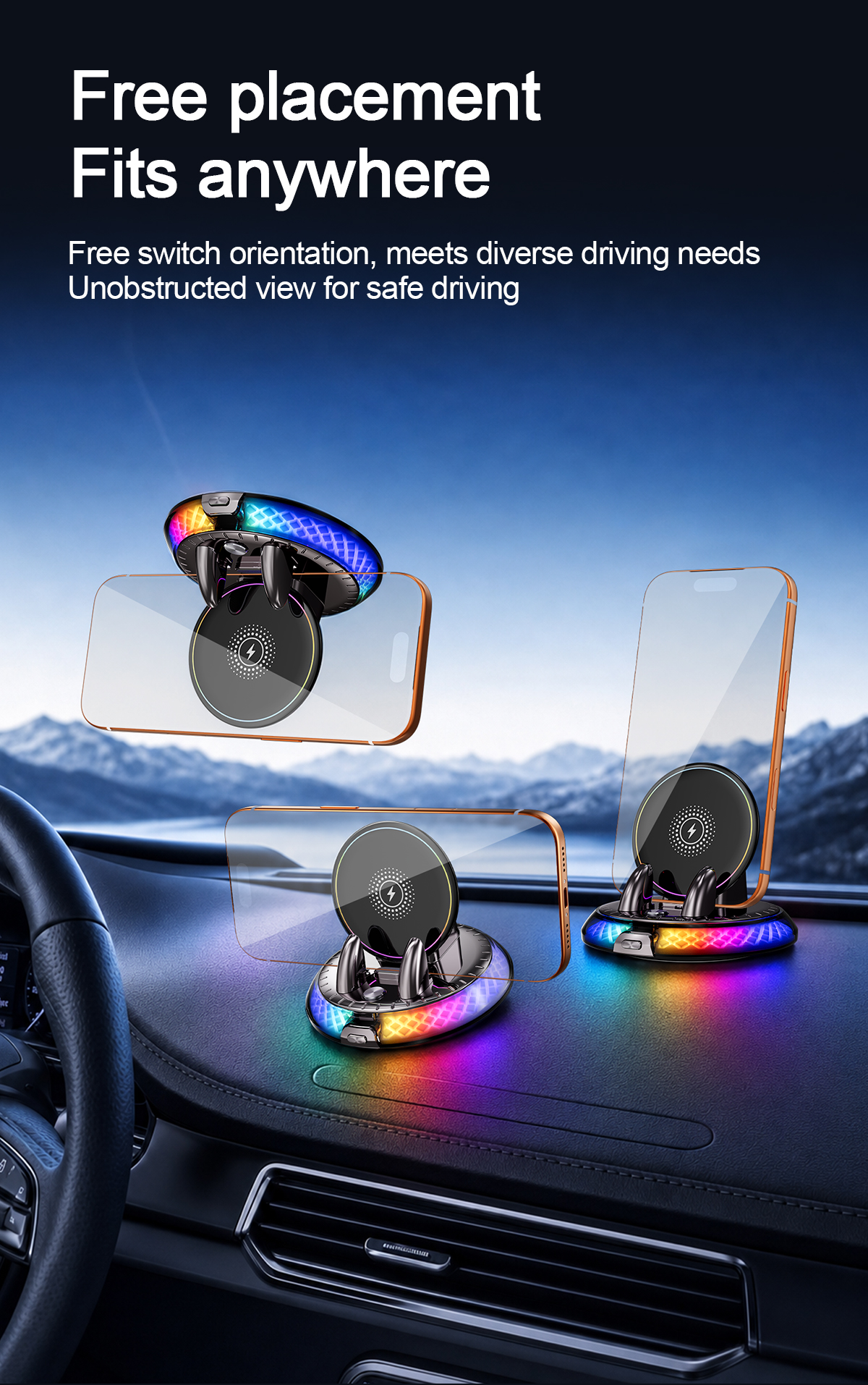 T60 Wireless Charging Phone Mount - image 25