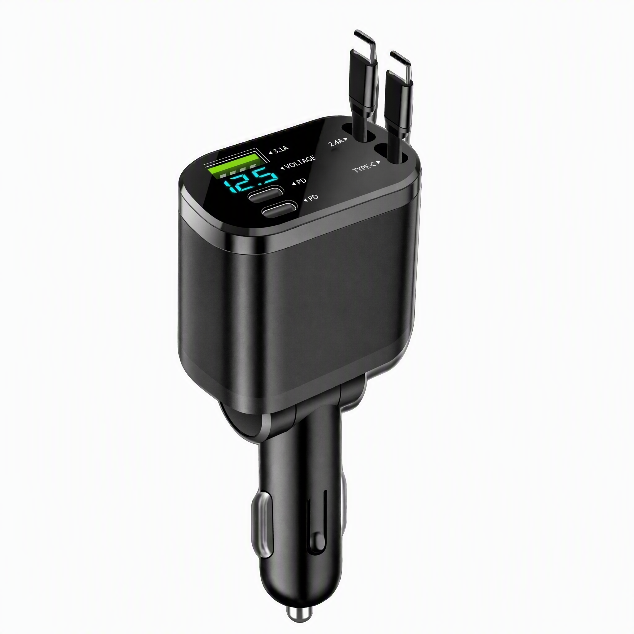X60 120W Starry Sky Car Charger - 120W USB-C Port + Lightning Port - image 3