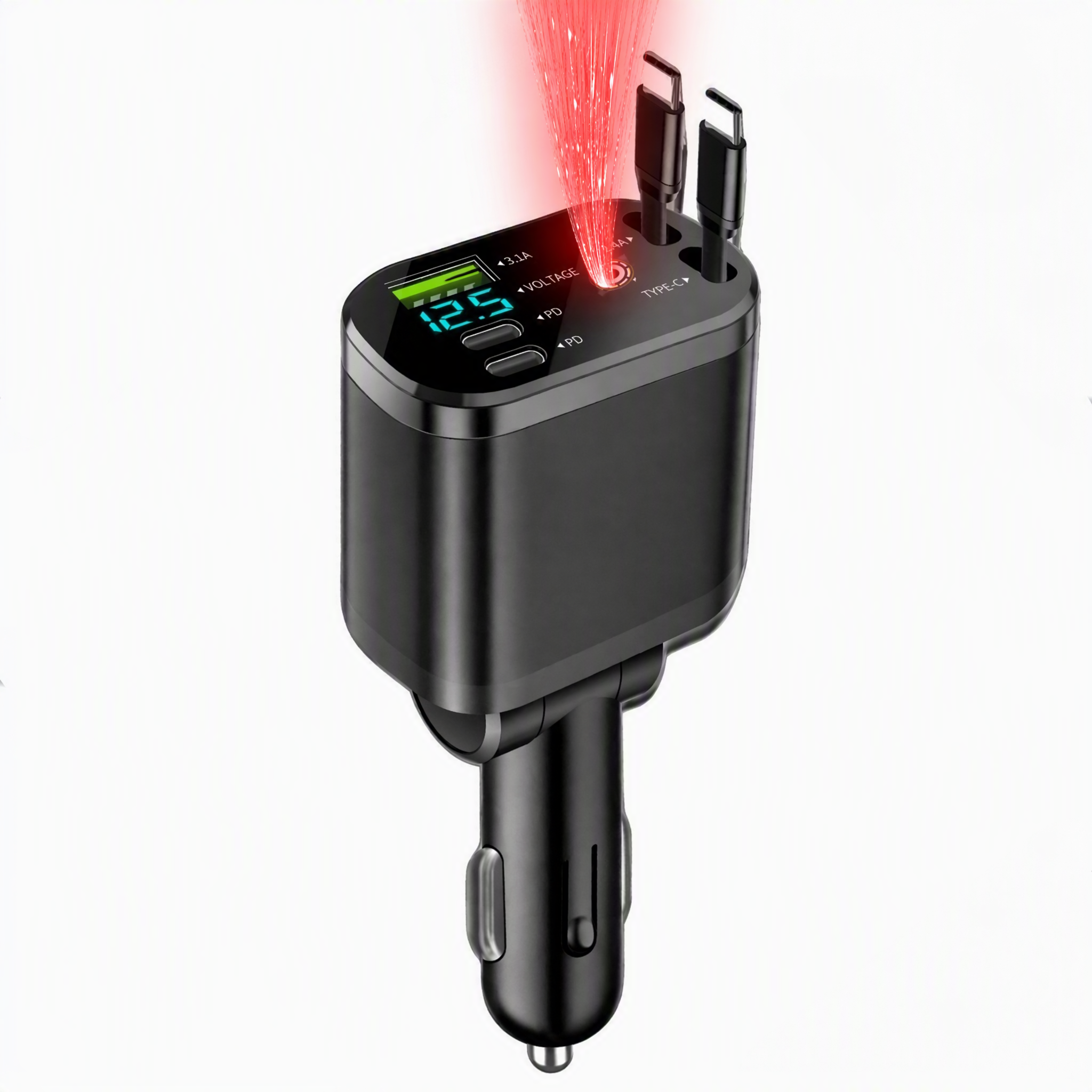 X60 120W Starry Sky Car Charger - Starry Sky 120W USB-C Port + Lightning Port - image 2