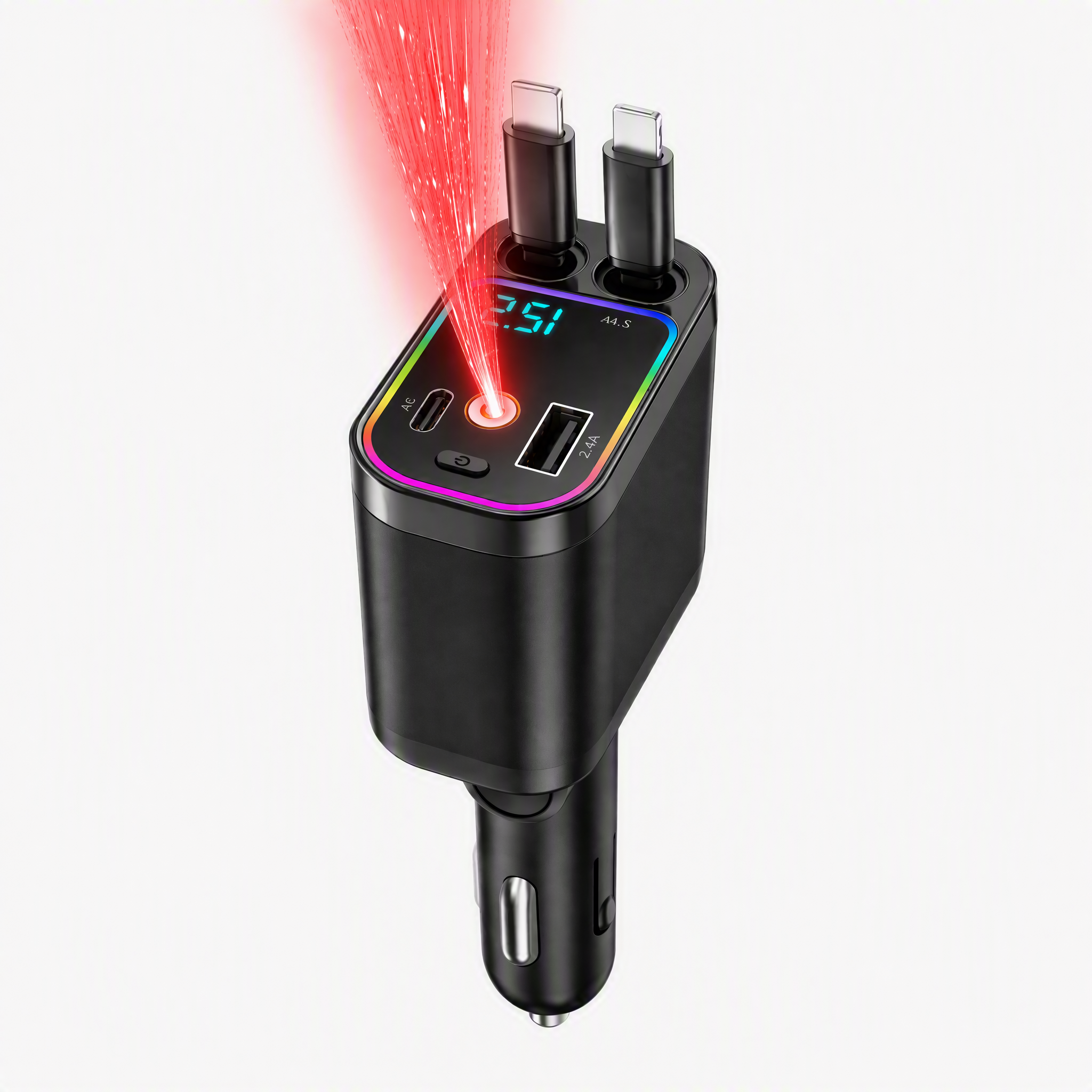 X60 120W Starry Sky Car Charger - [Pro]Starry Sky 120W USB-C Port + Lightning Port - image 1