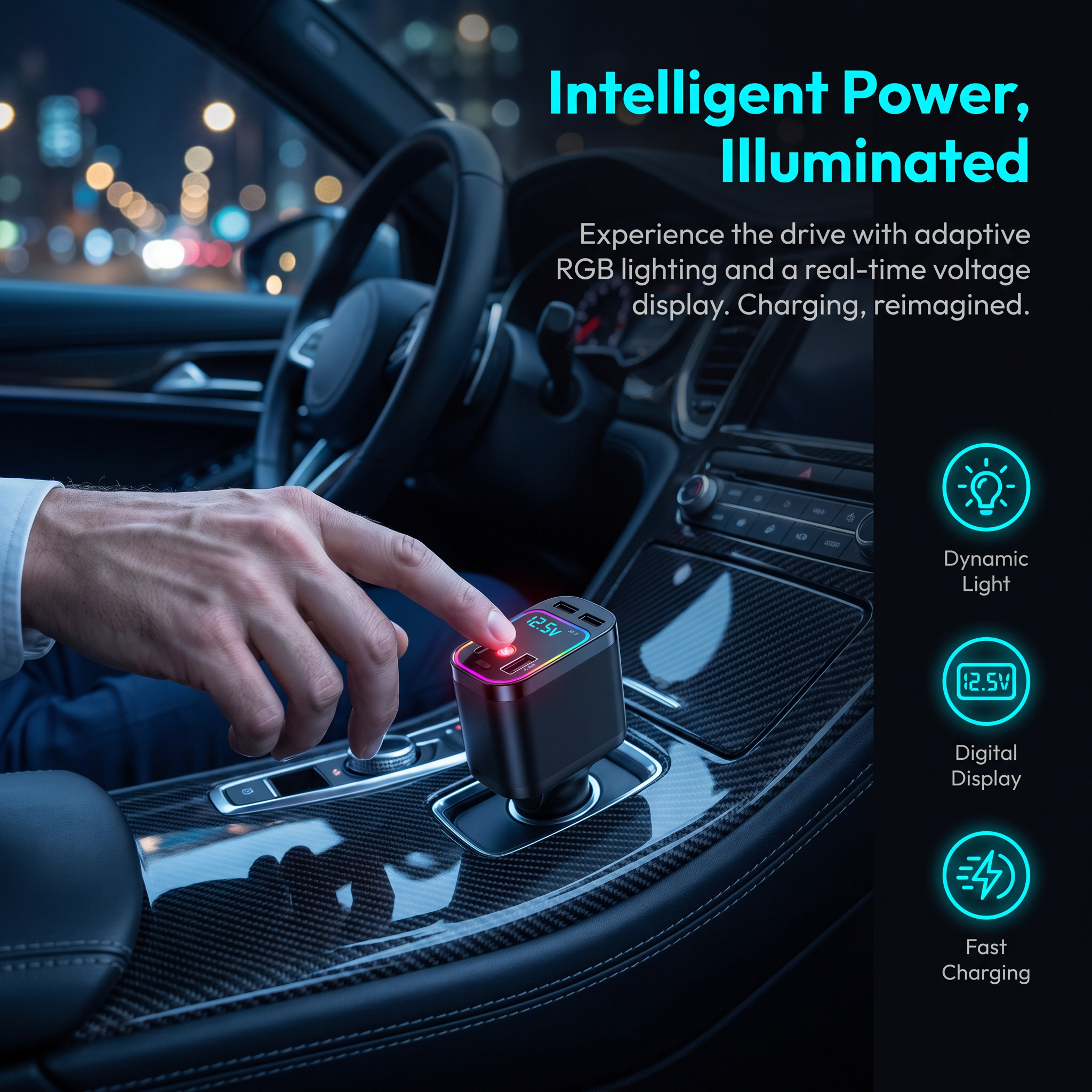 X60 120W Starry Sky Car Charger - image 7