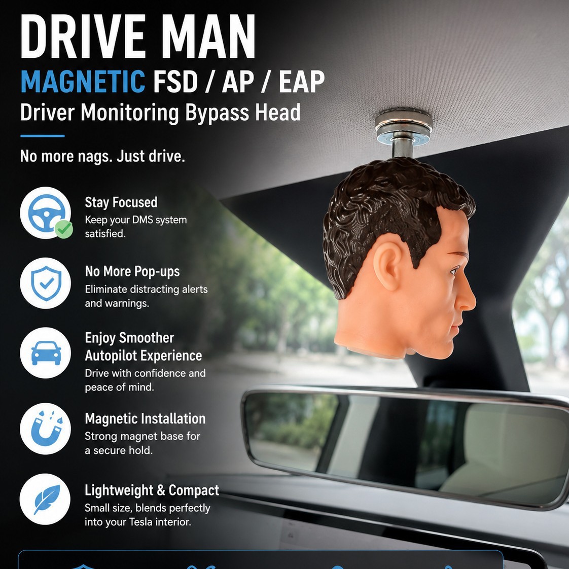 P10 Magnetic Car Dashboard Hanging Ornament - image 7