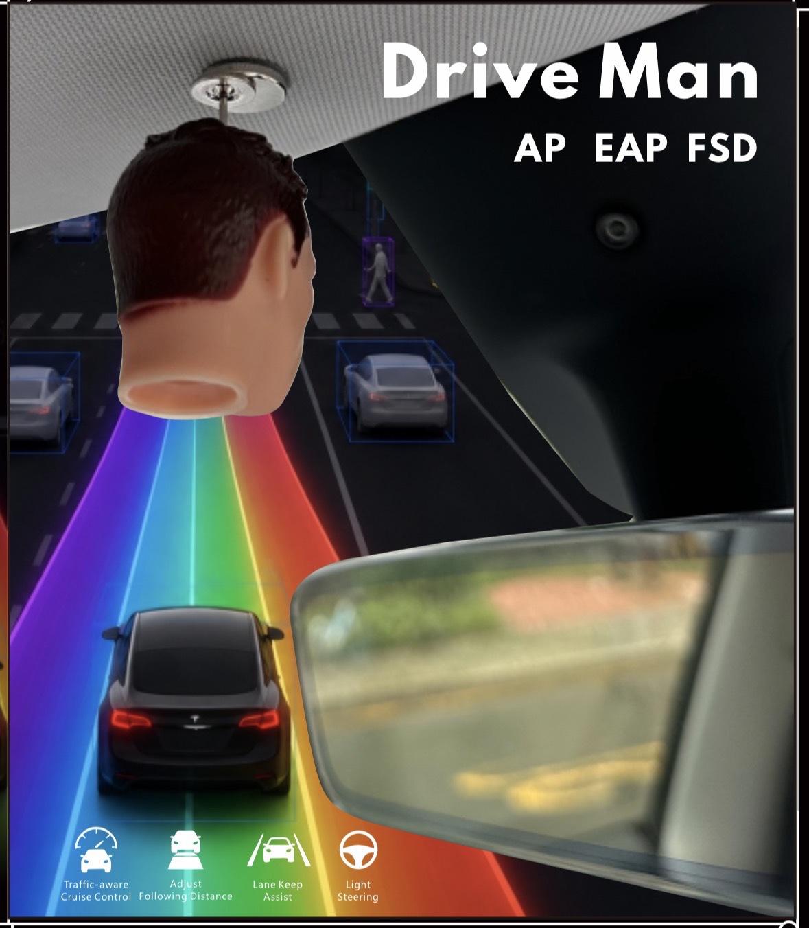 P10 Magnetic Car Dashboard Hanging Ornament - Leo - Upright magnetic mount（Mode/X/CYber） - image 5