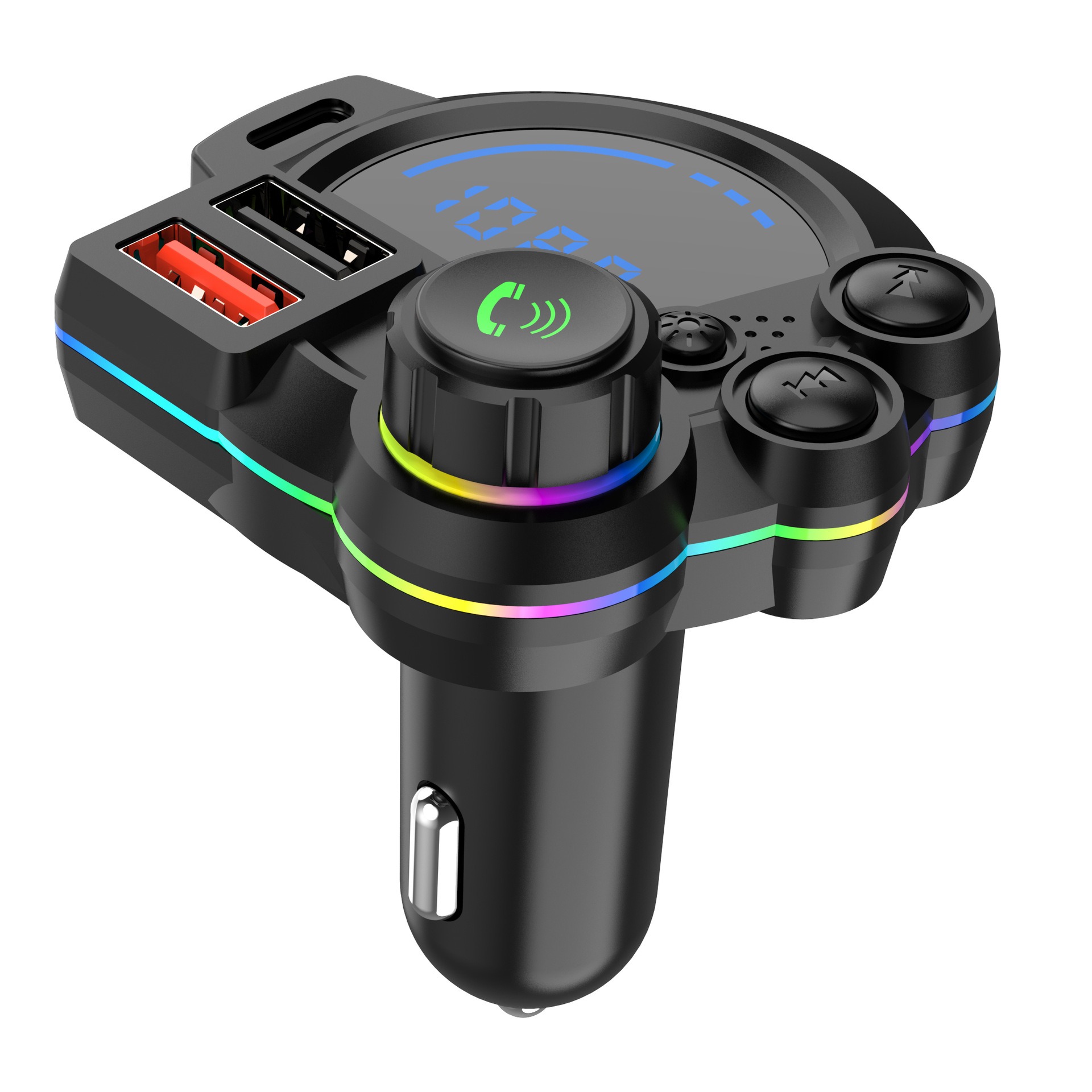 X80 Bluetooth 5.3 Fm Transmitter Car Charger - image 2