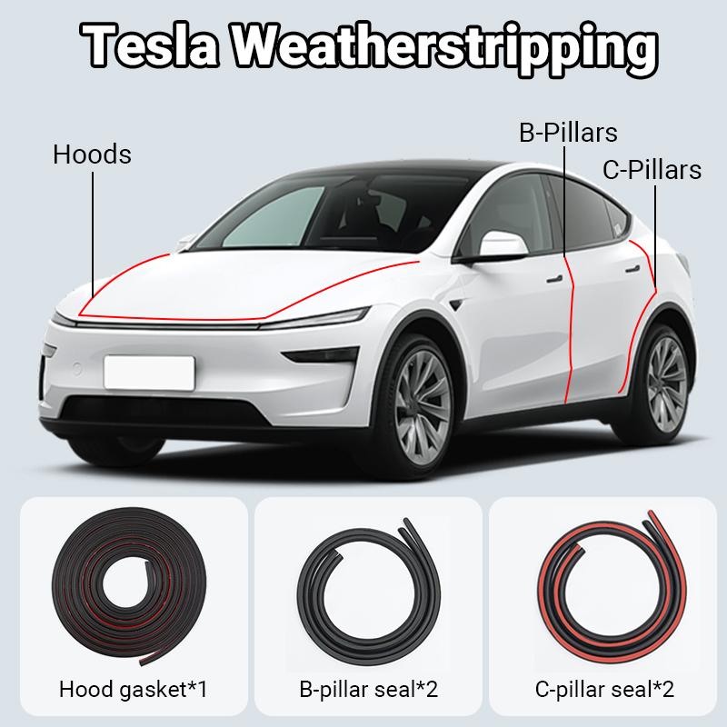 P120 Car Door Seals for Model 3/Y/3 Highland/Y Juniper - image 1