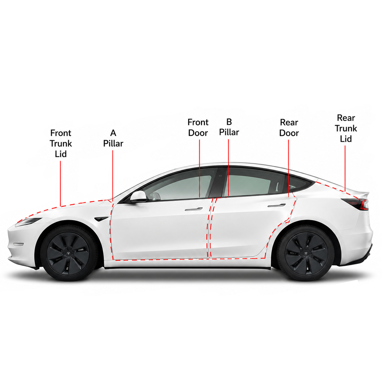 P120 Car Door Seals for Model 3/Y/3 Highland/Y Juniper - For Model 3/3 Highland - image 8