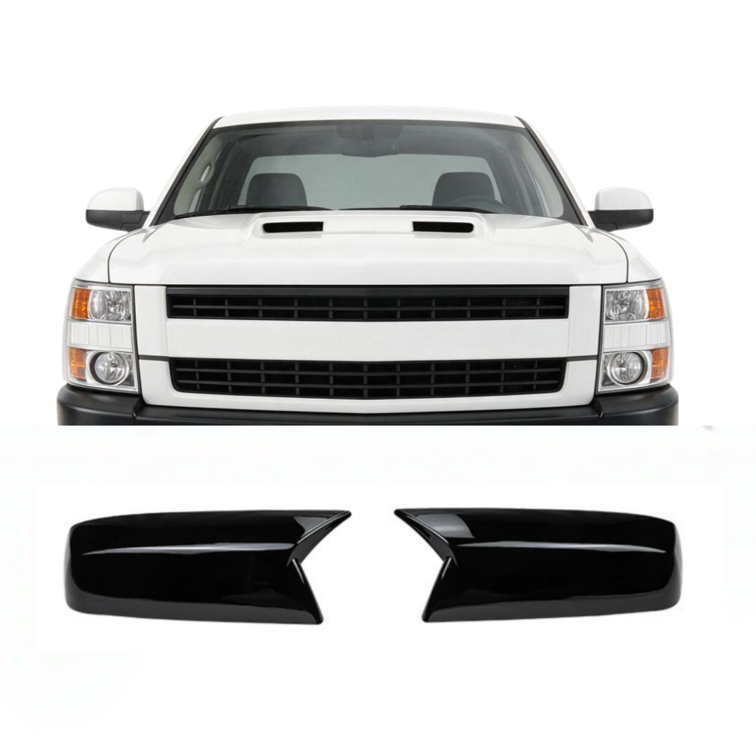  P480 Side Mirror Cap Cover Compatible With Silverado 2012-2018 - image 1