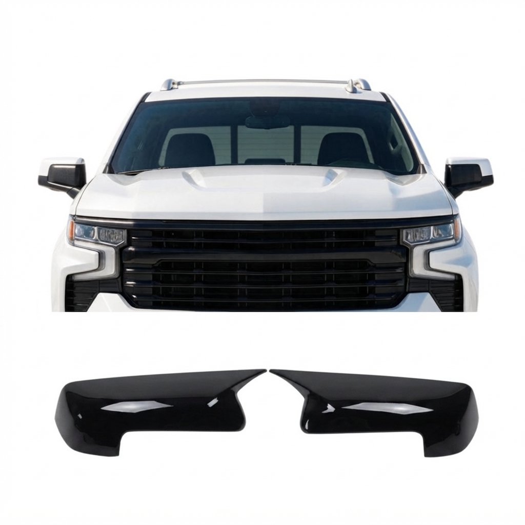 P490 Side Mirror Cap Cover Compatible With Silverado 2019-2025 Sierra 1500 - image 1