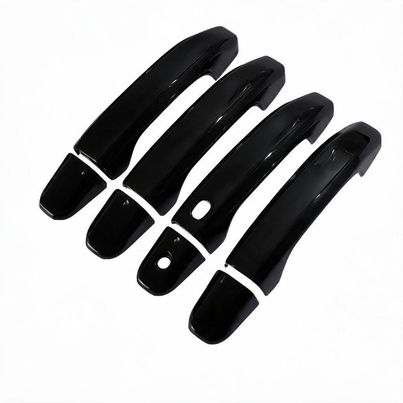 Premium Car Door Handle Trim Cover - A Gloss Black - image 4