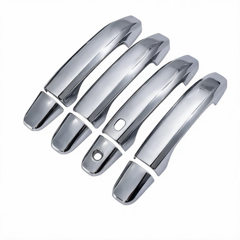 Premium Car Door Handle Trim Cover - A Chorme Sliver - image 7