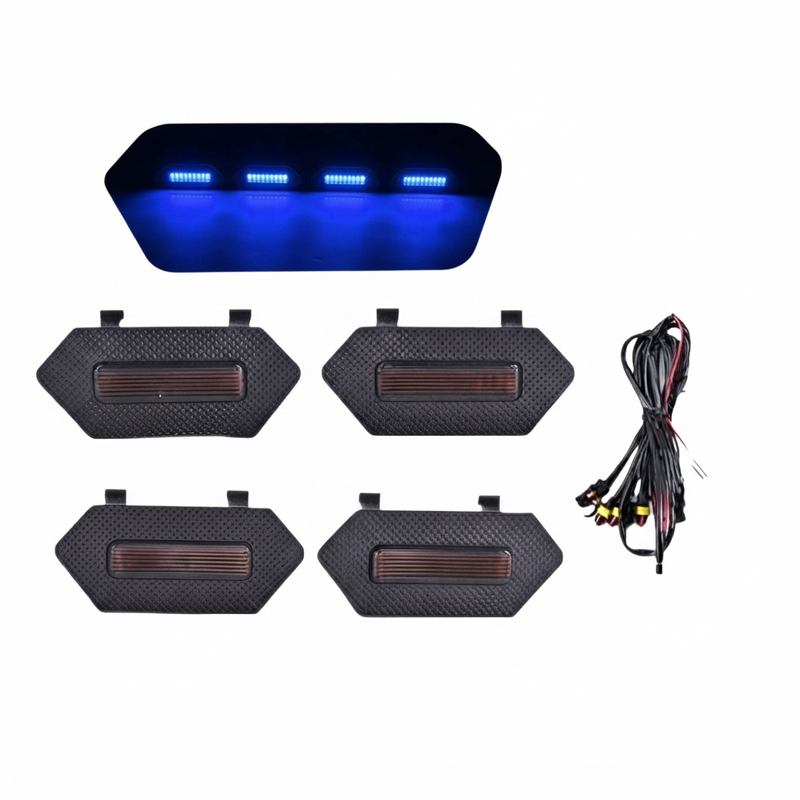 Premium Louvre Light Cover With 4Runner TRD Pro 2025 - Blue(4Pcs) - image 4