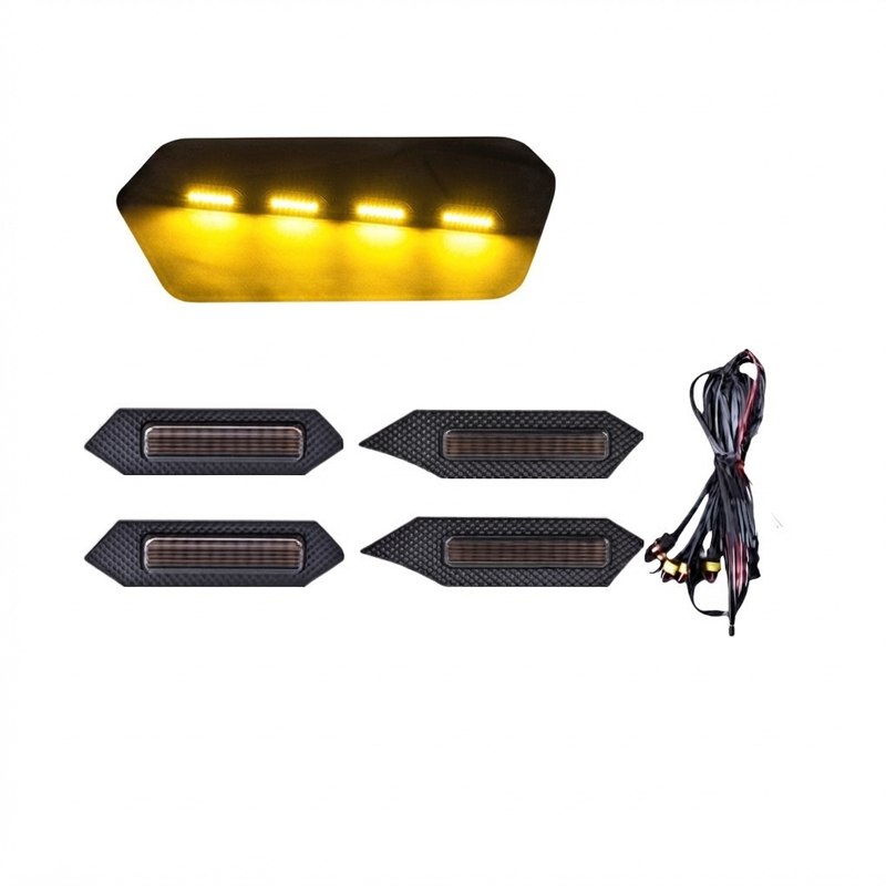 Premium Louvre Light Cover With Tacoma 2024 - Yellow(4Pcs) - image 2