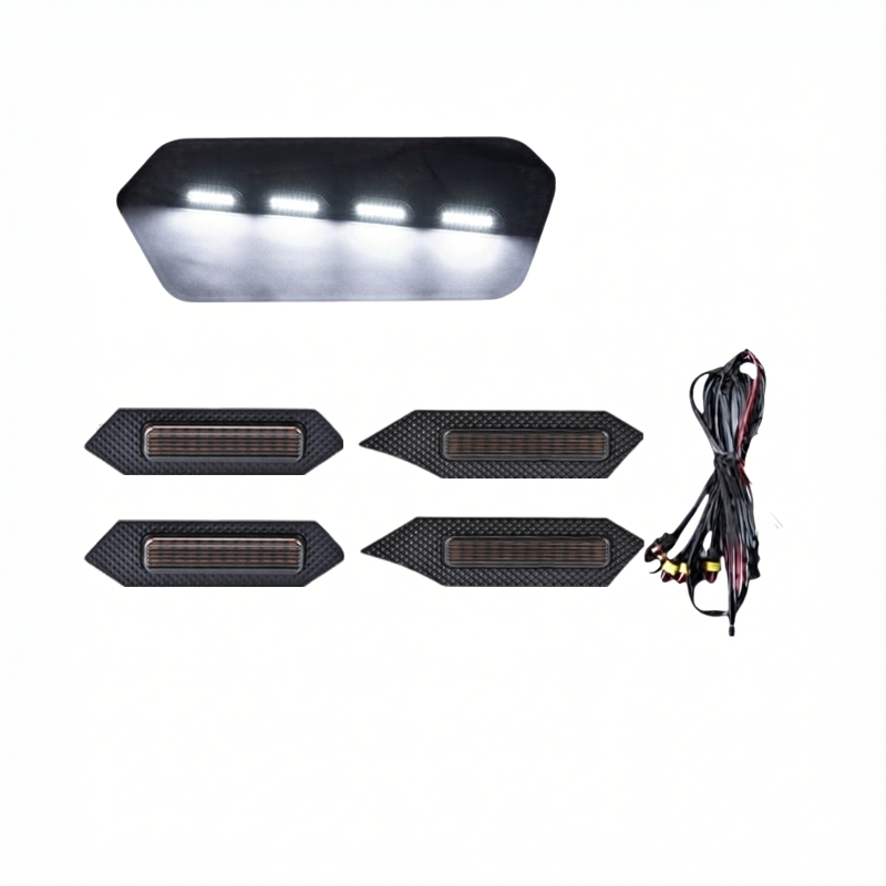 Premium Louvre Light Cover With Tacoma 2024 - White(4Pcs) - image 4
