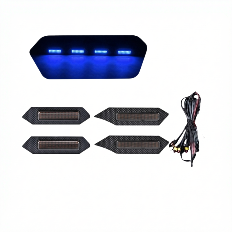 Premium Louvre Light Cover With Tacoma 2024 - Blue(4Pcs) - image 3