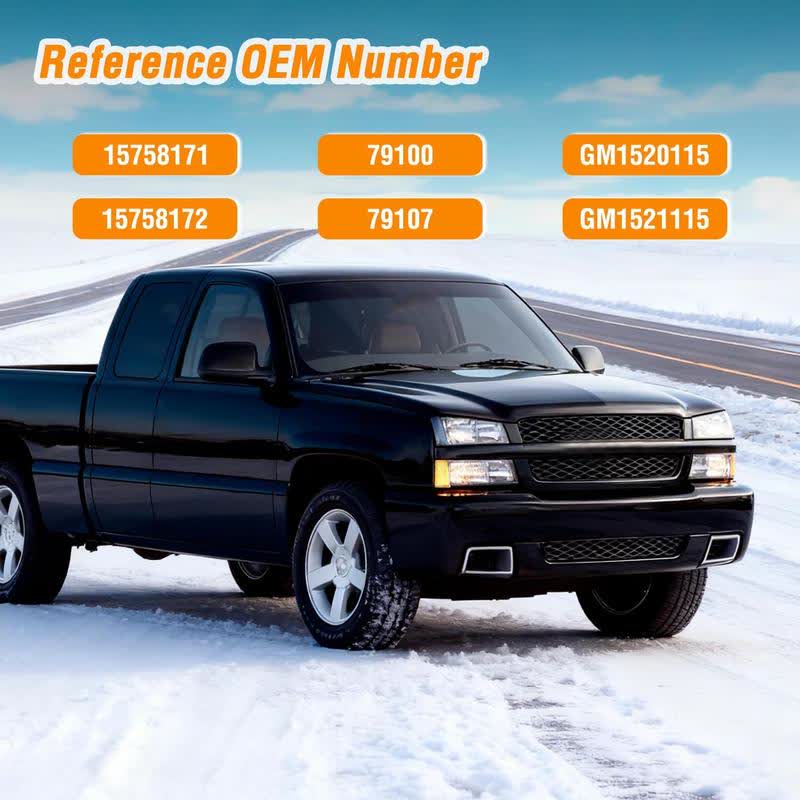 2-Piece Pair Set ABS Plastic Cold/Heat Resistant Direct Fit Extended Cab Rear Door Handles (Left Driver-Right Passenger) - Compatible with 1999-2007 Chevy Silverado, 1999-2006 GMC Sierra 1500/2500/3500 - image 7