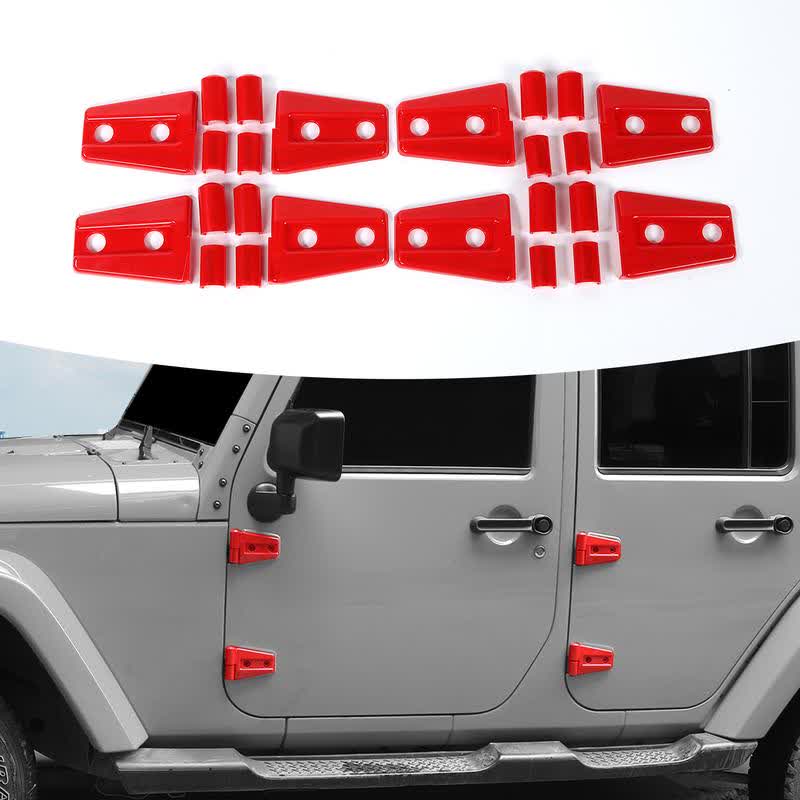 Car Door Hinge Trim Covers — Compatible with 2007-2017 Jeep Wrangler JK/JKU 4-Door Series - image 1