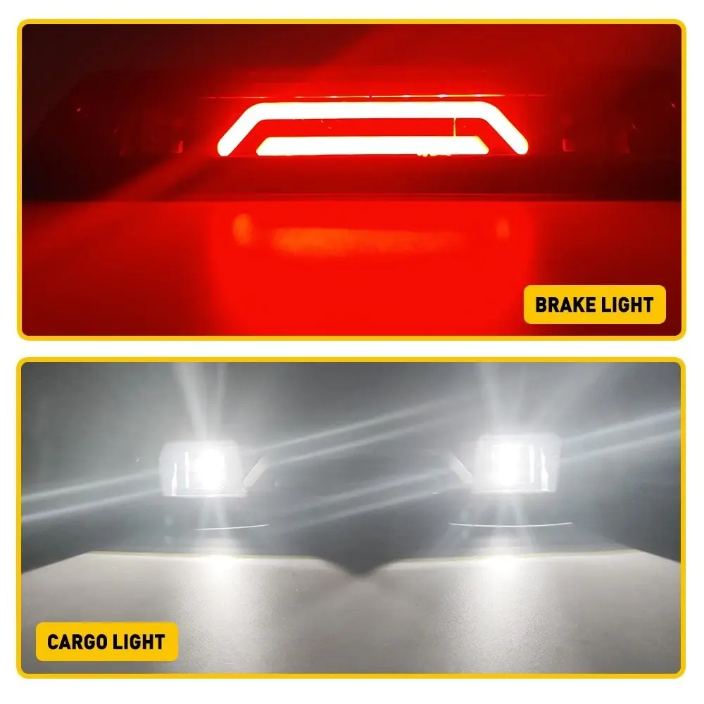 3rd Brake Light LED Smoke Rear Reverse Tail Cargo Lamp Compatible With 09-14 FORD F150 - image 3