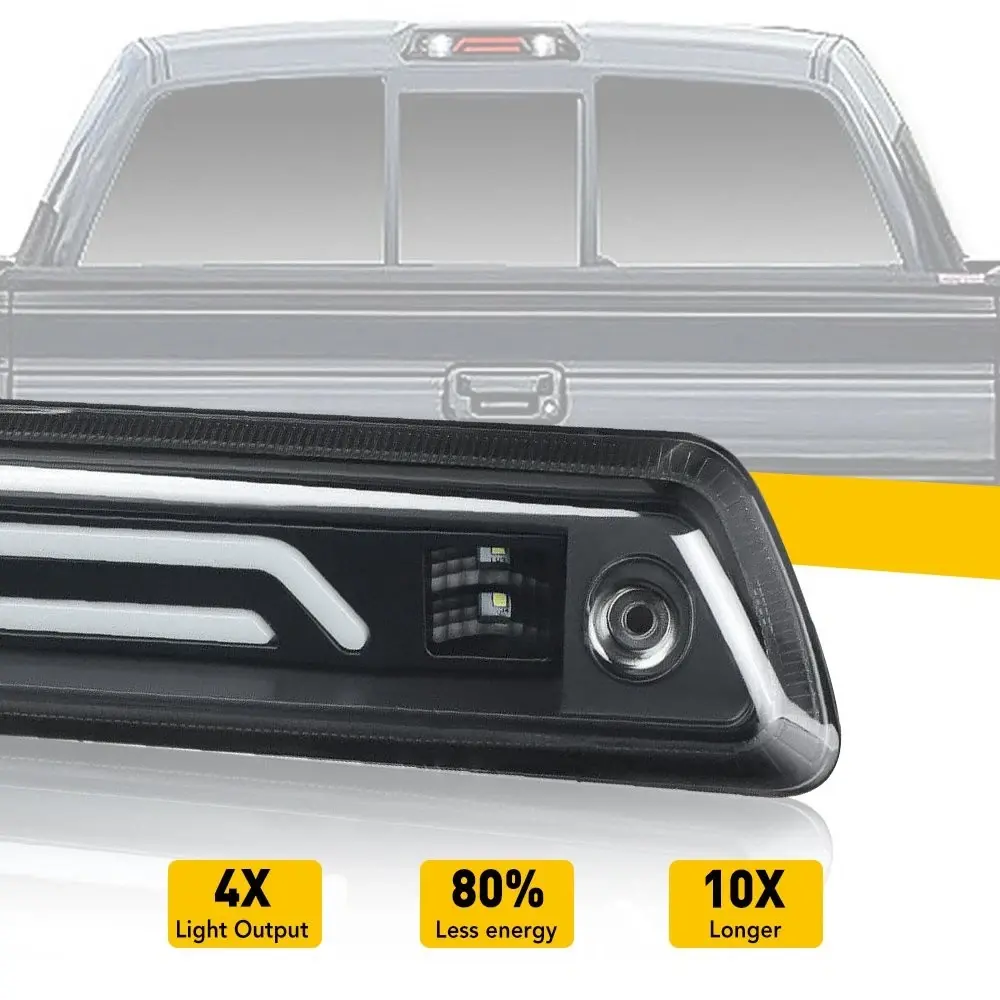 3rd Brake Light LED Smoke Rear Reverse Tail Cargo Lamp Compatible With 09-14 FORD F150 - image 4