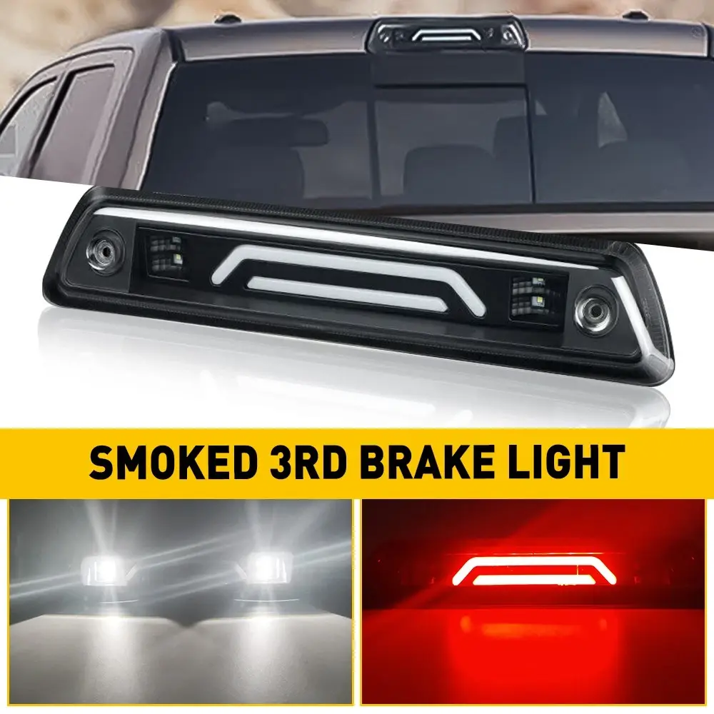 3rd Brake Light LED Smoke Rear Reverse Tail Cargo Lamp Compatible With 09-14 FORD F150 - image 2