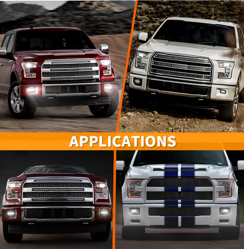 LED Front Bumper Fog Light Compatible with 2015-2018 Ford F150 & 2017-2018 F250 F350 - image 4