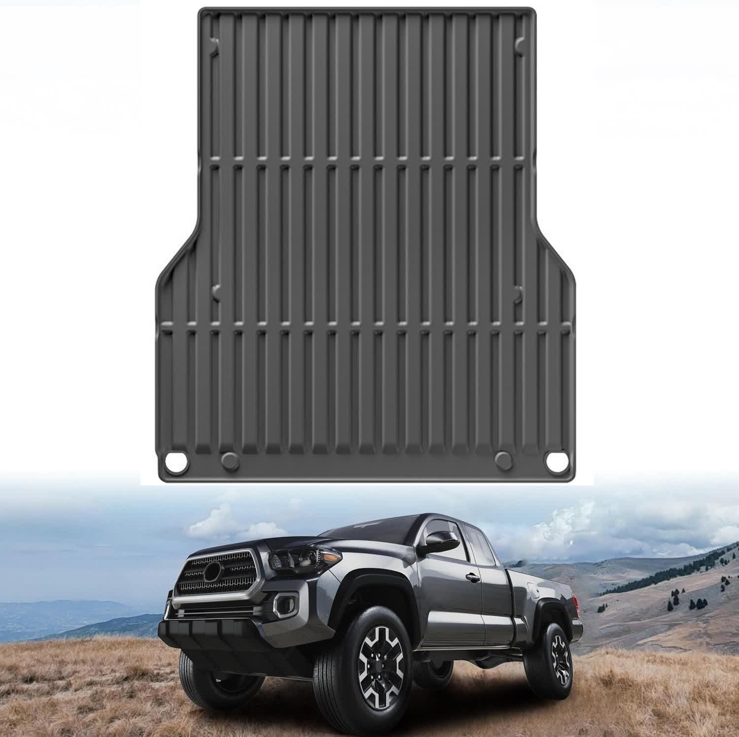Truck Bed Mat for 2005-2024 Toyota Tacoma, Non-Slip Cargo Liner for Short & Long Bed - image 1