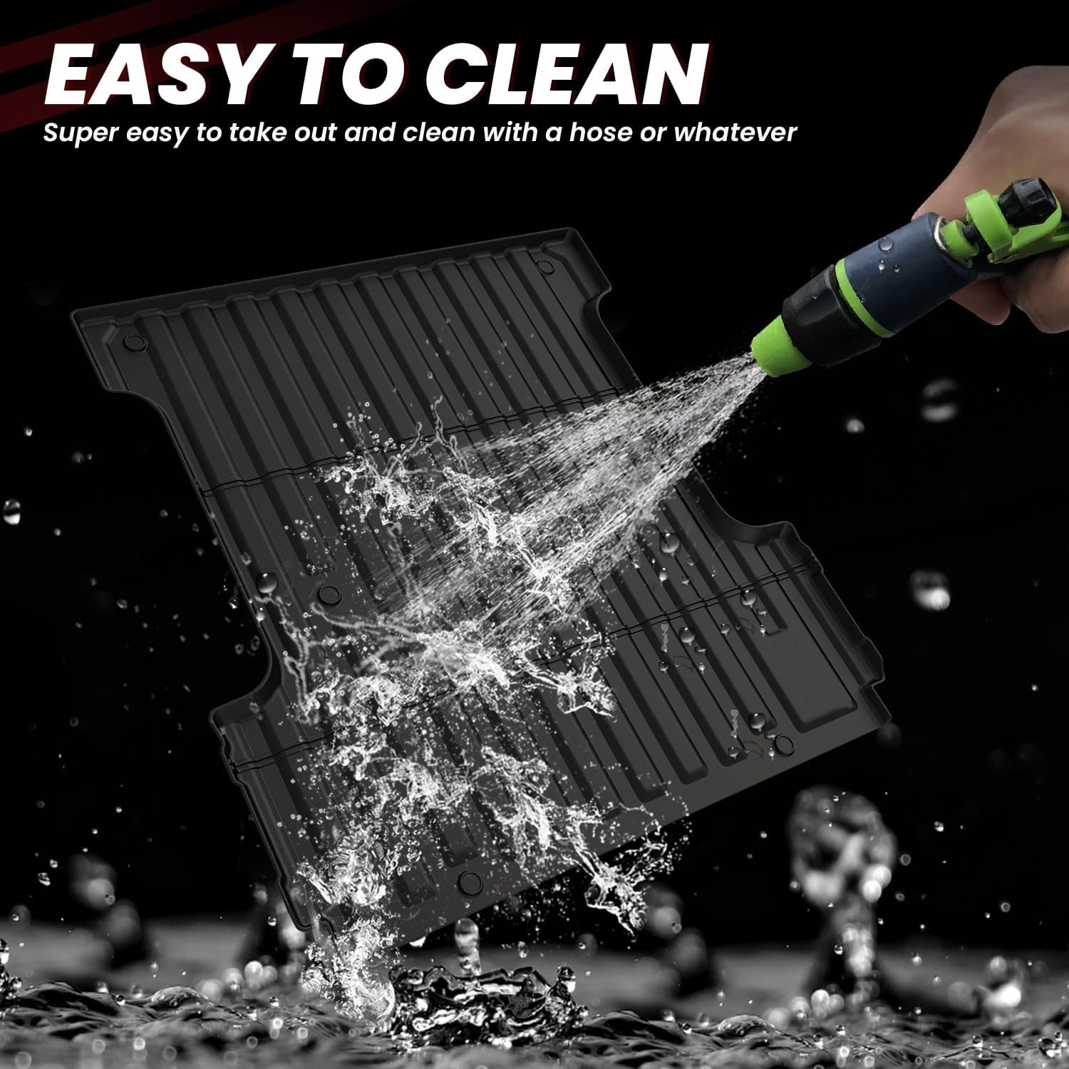 Easy to Clean Truck Bed Mat Hose Off