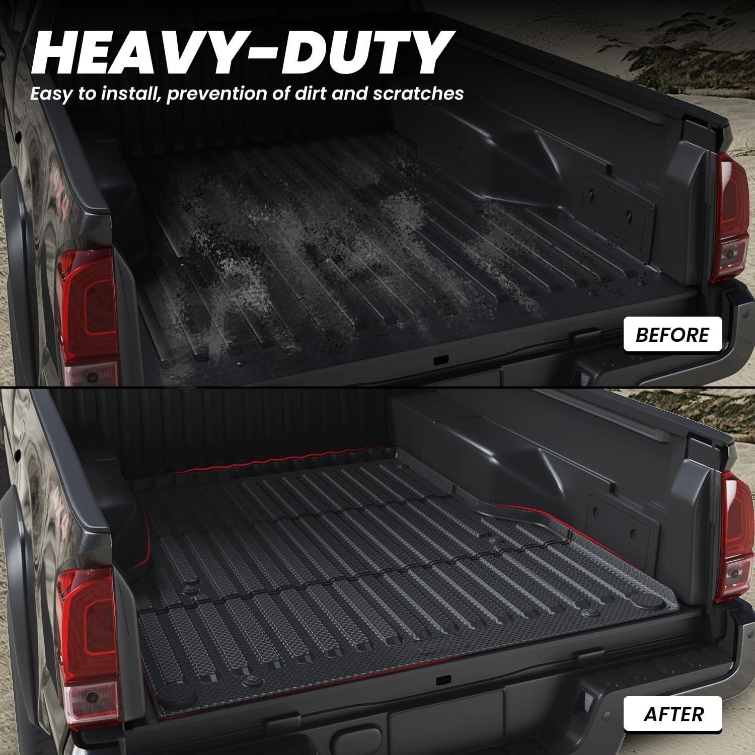 Thick Heavy-Duty Anti-Scratch Anti-Slip Waterproof Truck Bed Mat