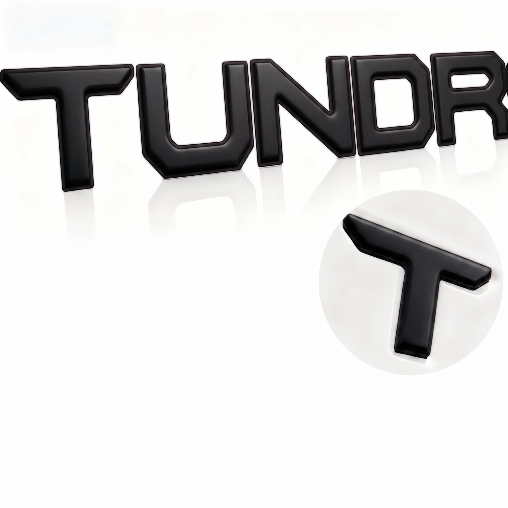 3D Tailgate Letters Decal Insert Badge Compatible With TUNDRA