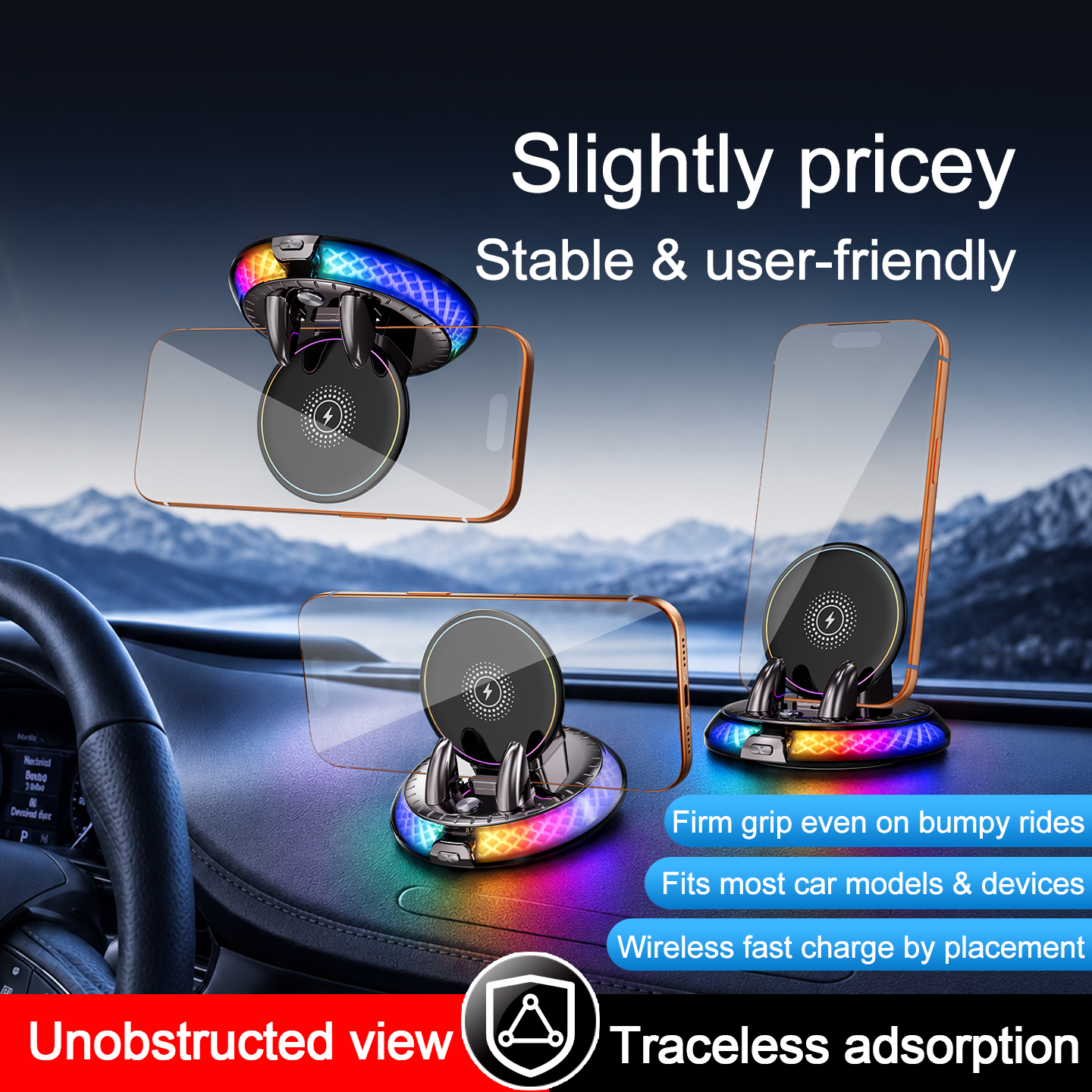 T60 Wireless Charging Phone Mount - image 8