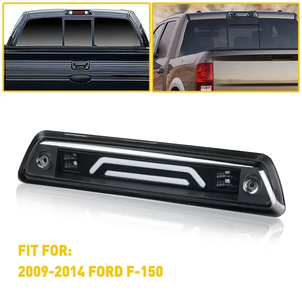 3rd Brake Light LED Smoke Rear Reverse Tail Cargo Lamp Compatible With 09-14 FORD F150 - image 7