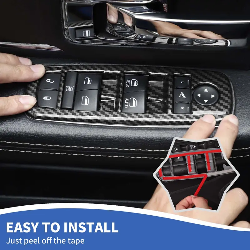 Easy to Install Window Switch Panel Cover - Just Peel Off the Tape