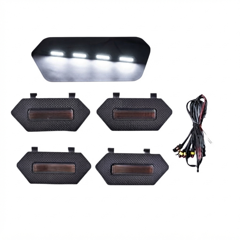 Premium Louvre Light Cover With 4Runner TRD Pro 2025 - White(4Pcs) - image 3