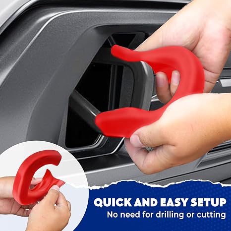 Premium Red Tow Hook Covers for Chevy GMC Sierra 1500 2019-2025