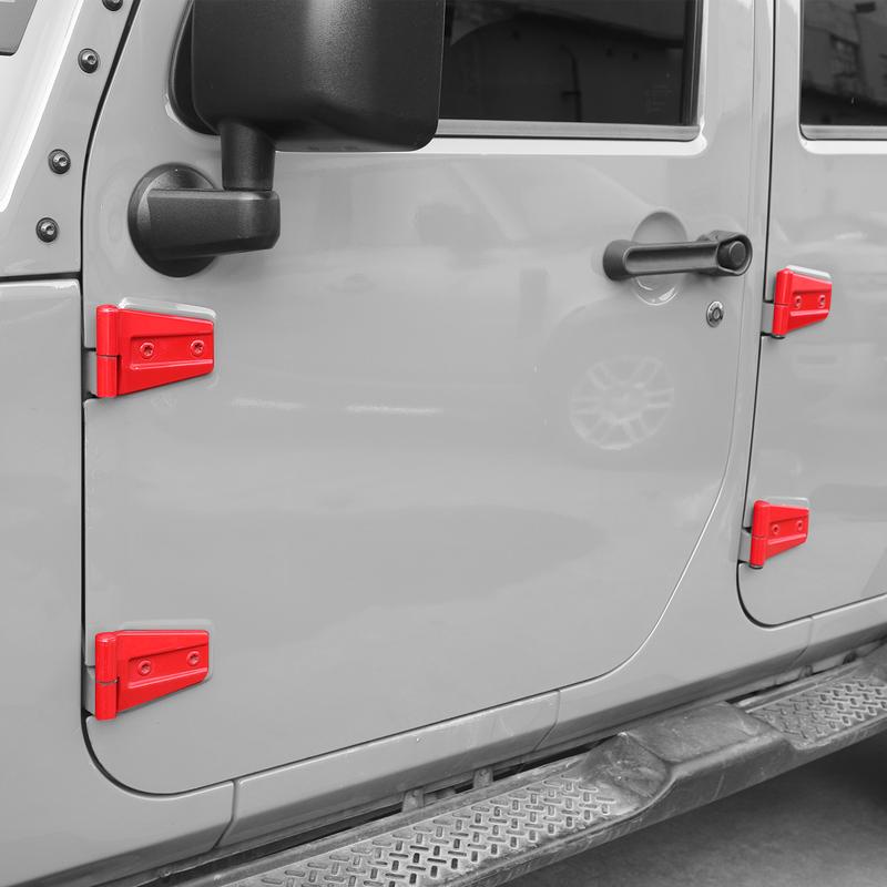 Car Door Hinge Trim Covers for Jeep Wrangler JK JKU 2007-2017 Set of 8